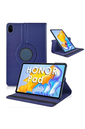 Honor Pad X9 11.5 inç Uyumlu 360° Dönebilen Standlı Tablet Kılıfı Lacivert