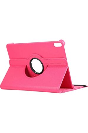 Honor Pad X9 11.5 inç Uyumlu 360° Dönebilen Standlı Tablet Kılıfı Pembe