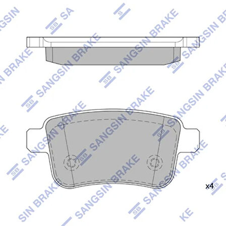 FREN BALATASI ARKA MERCEDES CITAN W415 2012 . RENAULT KANGOO 2 2009 A4154210410 440604876R