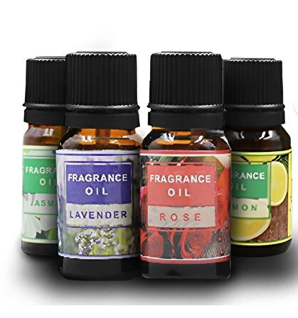 4 Lü Aromaterapi Yağı Hava Nemlendirici Buhar Makinası Için Uçucu Yağ Aroma Yağı Difüzör Yağı Koku
