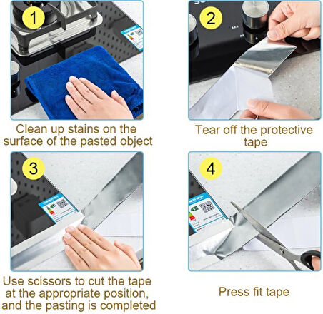 Alüminyum Su Sızdırmaz Yanmaz Bant