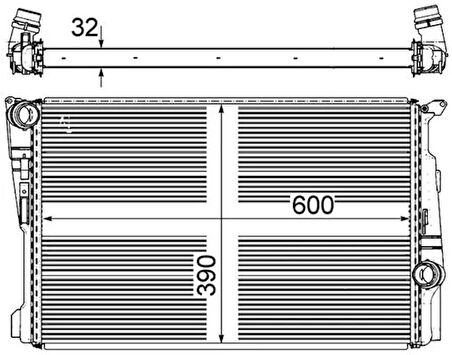 MOTOR SU RADYATORU MEKANIK SANZ. BMW F25 PREMIUM LINE 17118623368 17117823567