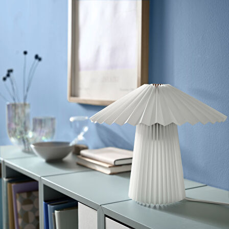 Masa lambası, beyaz, 28 cm