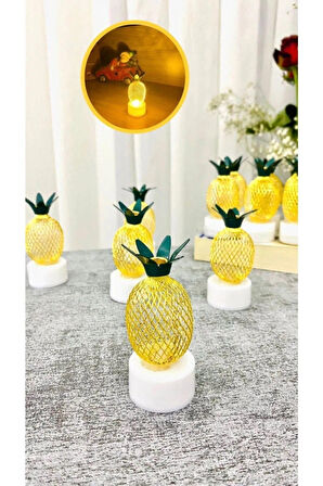 led mum ananas metal 2 adet ()