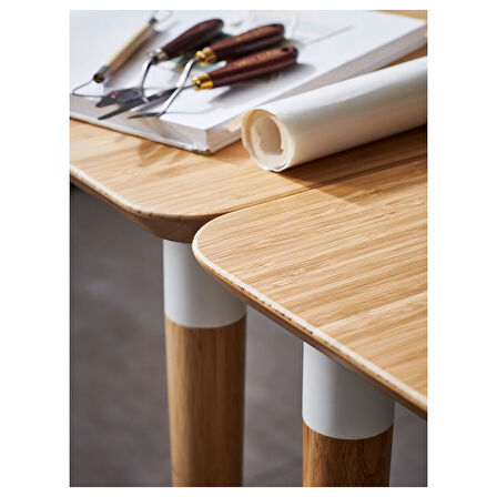 Çalışma masası ayağı, bambu, 70 cm