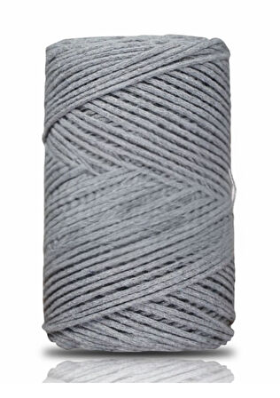 Pamuk Makrome 2 mm Gri