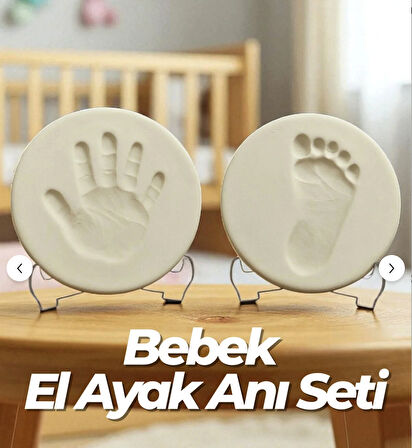 Bebek Çocuk Anı seti ayak izi el izi Hatıra oluşturma kili Geleceğe Not Bırak