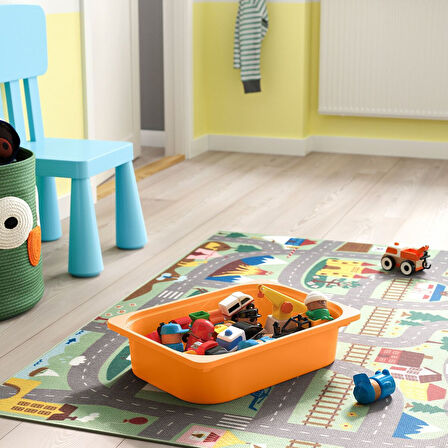 Saklama ünitesi, çam-açık turuncu-gri, 44x30x91 cm