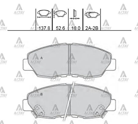 FREN BALATA ACCORD 1990-2001 / CRV 1997-2001 ÖN 45022 S5D H00