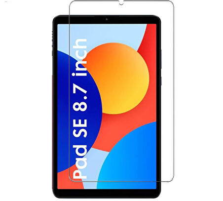 Xiaomi Redmi Pad Se 8.7 inç ile Uyumlu Tam Koruma Nano Esnek Tablet Kırılmaz Ekran Koruyucu