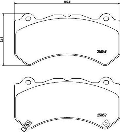 ÖN BALATA JEEP GRAND CHEROKEE 4 3.6 56 4X4 2010 3.6 VVT 4X4 2016 68144427AA 68144427AB D106080B0A