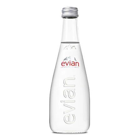 Evian Doğal Mi̇neralli̇ Su Cam Şi̇şe 330 Ml
