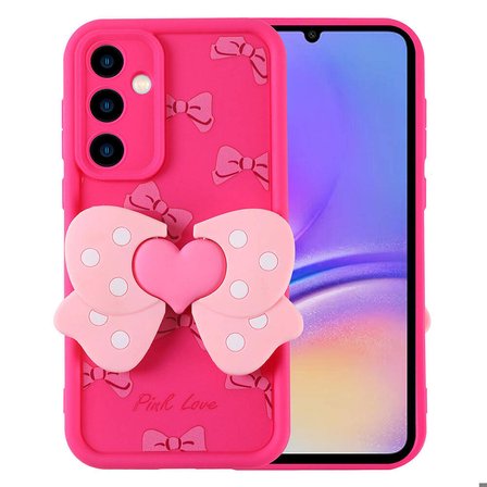 Samsung Galaxy A05S Uyumlu Kanatlı Kelebek Figürlü Standlı Kadın Telefon Kılıfı Kapak