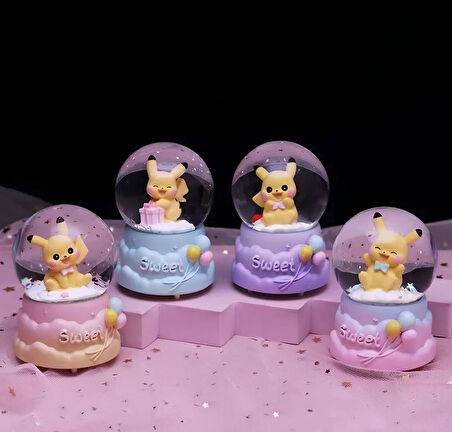 Pokemon Işıklı Kar Küresi 7 Cm 