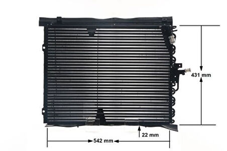 KLIMA RADYATORU MERCEDES W124 S124 C124 A1248301070