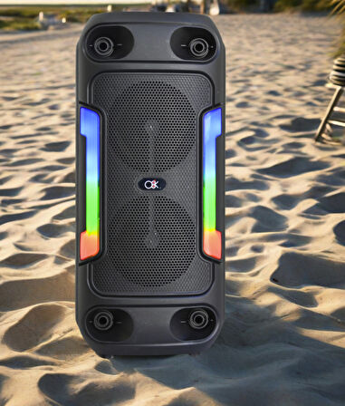 Kablosuz büyük boy Bluetooth hoparlör subwoofer mikrofonlu şarjlı bluetooth hoparlör