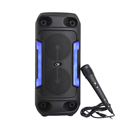 Kablosuz büyük boy Bluetooth hoparlör subwoofer mikrofonlu şarjlı bluetooth hoparlör