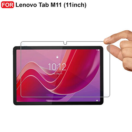 Lenovo Tab M11 TB 330FU 11inç ile Uyumlu Kırılmaz Tablet Temperli Cam Ekran Koruyucu