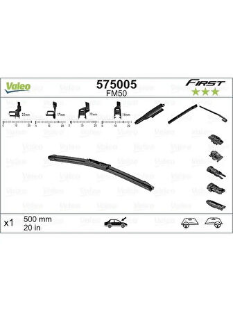 SILECEK SUPURGESI 500mm (ADET) / (FIRST) MULTICONNECTION FM50 (MUZ TIPI)