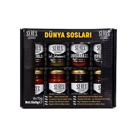 Seres Foods Gurme Soslari Set 8* 70 Gr 560 Gr