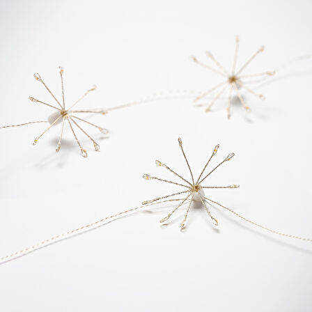 Aydınlatma zinciri, beyaz, 3.2 m