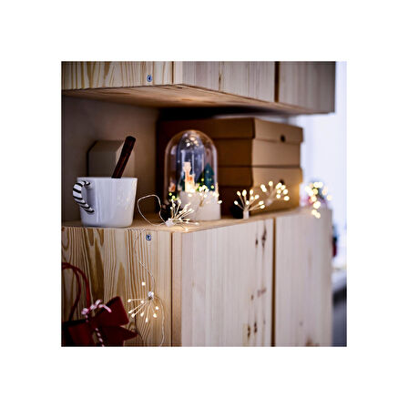 Aydınlatma zinciri, beyaz, 3.2 m