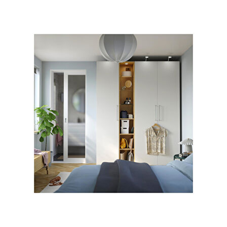 Ek orta ünite, meşe görünümlü, 35x35x236 cm