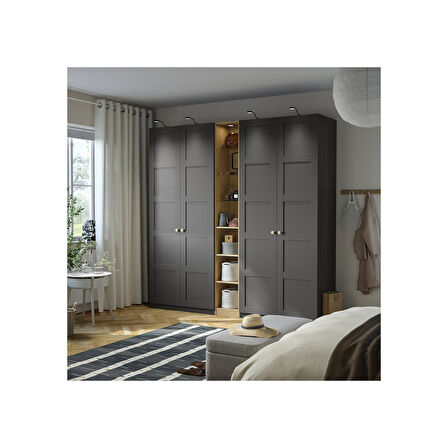 Ek orta ünite, meşe görünümlü, 35x35x236 cm