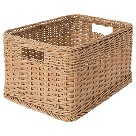 Sepet, plastik rattan, 25x35x20 cm