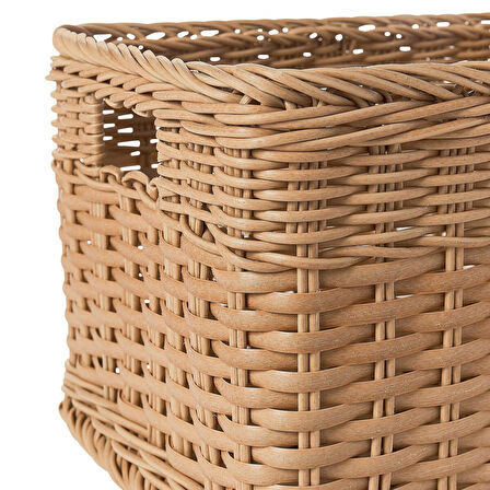 Sepet, plastik rattan, 25x35x20 cm