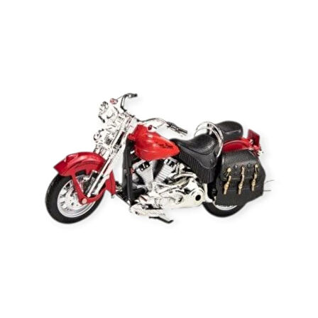 1:12 Ölçekli Model Motosiklet - Classic - HX796 - Kırmızı