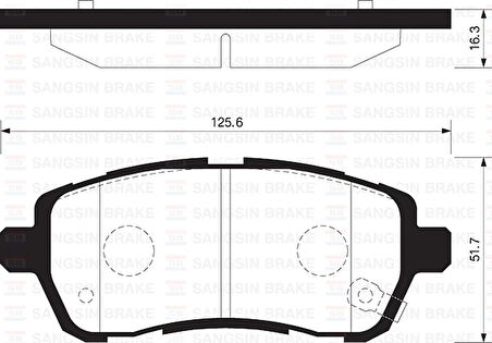 ÖN FREN BALATA DAIHATSU MATERIA 1.3L 1.5L K3-VE 3SZ-VE M401 M412 06- / SIRION 1.0L 1.3L M300 M301 0 6- / SUZUKI SWIFT 1.2L K12B AZG412 12- 04465 B1190 04465B1120 55810 68L50