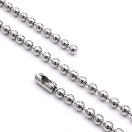 💎 Premium Parlak ve Şık Damla Erkek 316L Çelik Kolye 6mm 55cm 3183ECK049 - Gümüş Renk