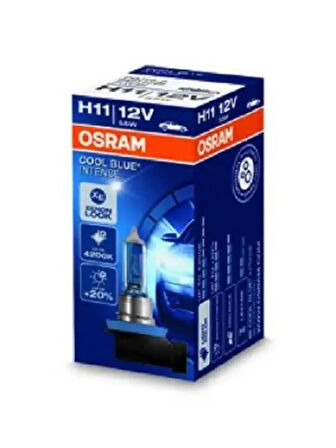 HALOGEN AMPUL H11 12V 55W FAR VE SIS PLASTIK SOKETLI (IKILI KUTU)