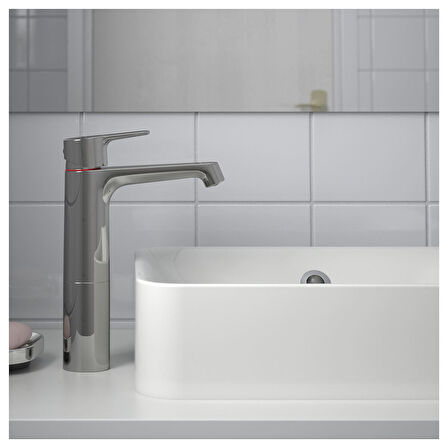 Lavabo bataryası, krom kaplama, 27 cm