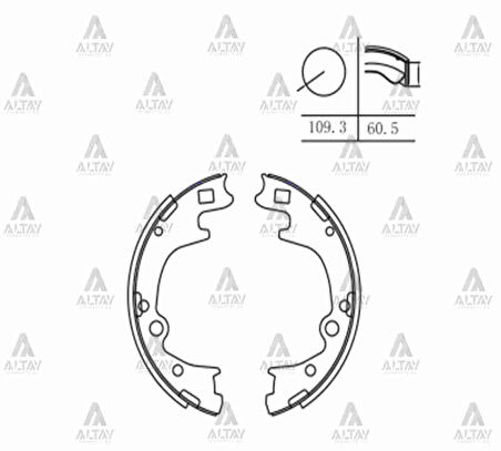 FREN BALATA STAREX 2004-2011 LİBERO KAMYONET PABUÇ ARKA (OEM TİP) 58305 47A00