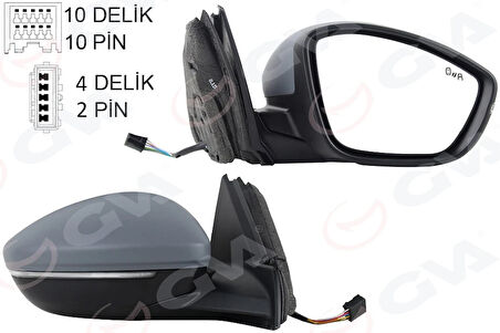 DIŞ DİKİZ AYNASI SAĞ CORSA 2019 ELEKTİRKLİ KATLANABİLİR ISITMALI SİNYALLİ SENSORLÜ ASTARLI KONVEKS 983758801T 982620311T