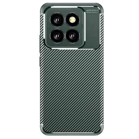 Xiaomi Mi 14T Pro Kılıf Auto Focus Karbon Kapak - Koyu Yeşil