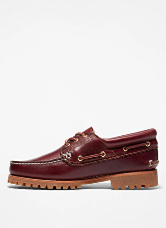 Timberland Deri Bordo Erkek Günlük Ayakkabı Authentic BOAT SHOE