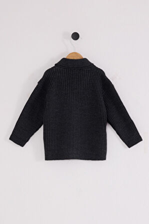 U.S. Polo Assn Bebek Hırka USB2608 Antrasit Melanj