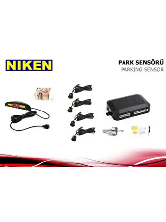 PARK SENSORU LED EKRAN VE TURKCE UYARI SIYAH