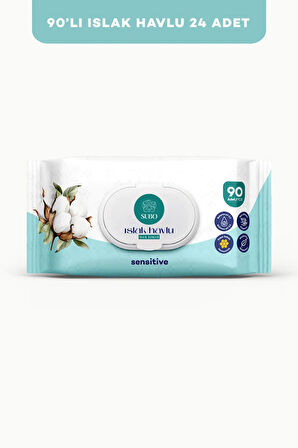 SUBO ISLAK HAVLU 90 'LI SENSİTİVE 24X90