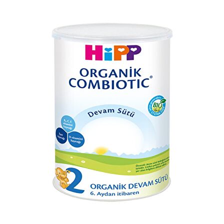 Hipp 2 Organik Combiotic Devam Sütü 350GR Bebek Maması