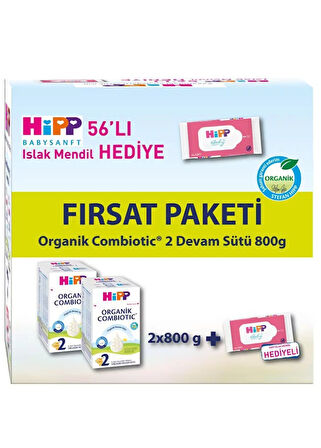 Hipp Organik Combiotic 2 Devam Sütü 800 gr 4 Adet
