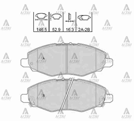FREN BALATA HILUX 2006-2008 4102 ÖN 04465 0K100