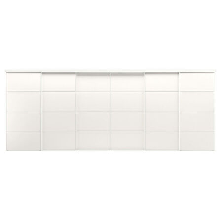 Gömme dolap için sürgü kapak, beyaz, 603x240 cm
