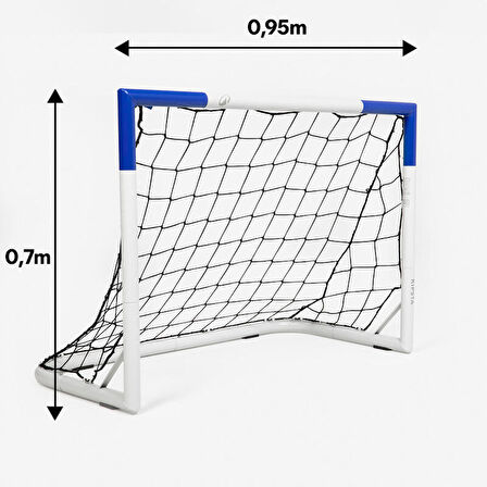 Klasik Futbol Kalesi - S Boy - Gri/Mavi - 500