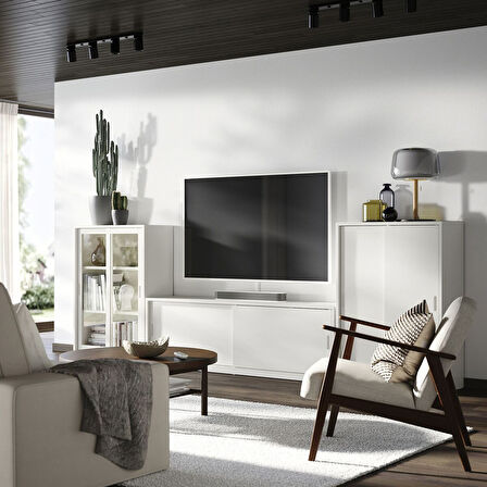Tv ünitesi, kırık beyaz, 339x37x116 cm
