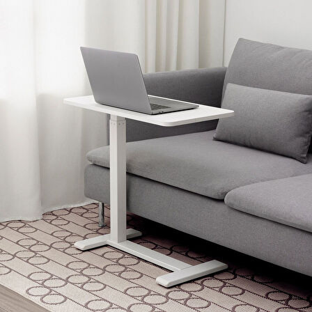 Laptop masası, beyaz, 68x36 cm