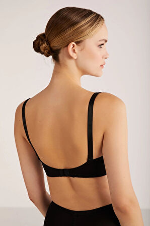 Kom Lidya Dolgusuz Sütyen - Siyah - 90D